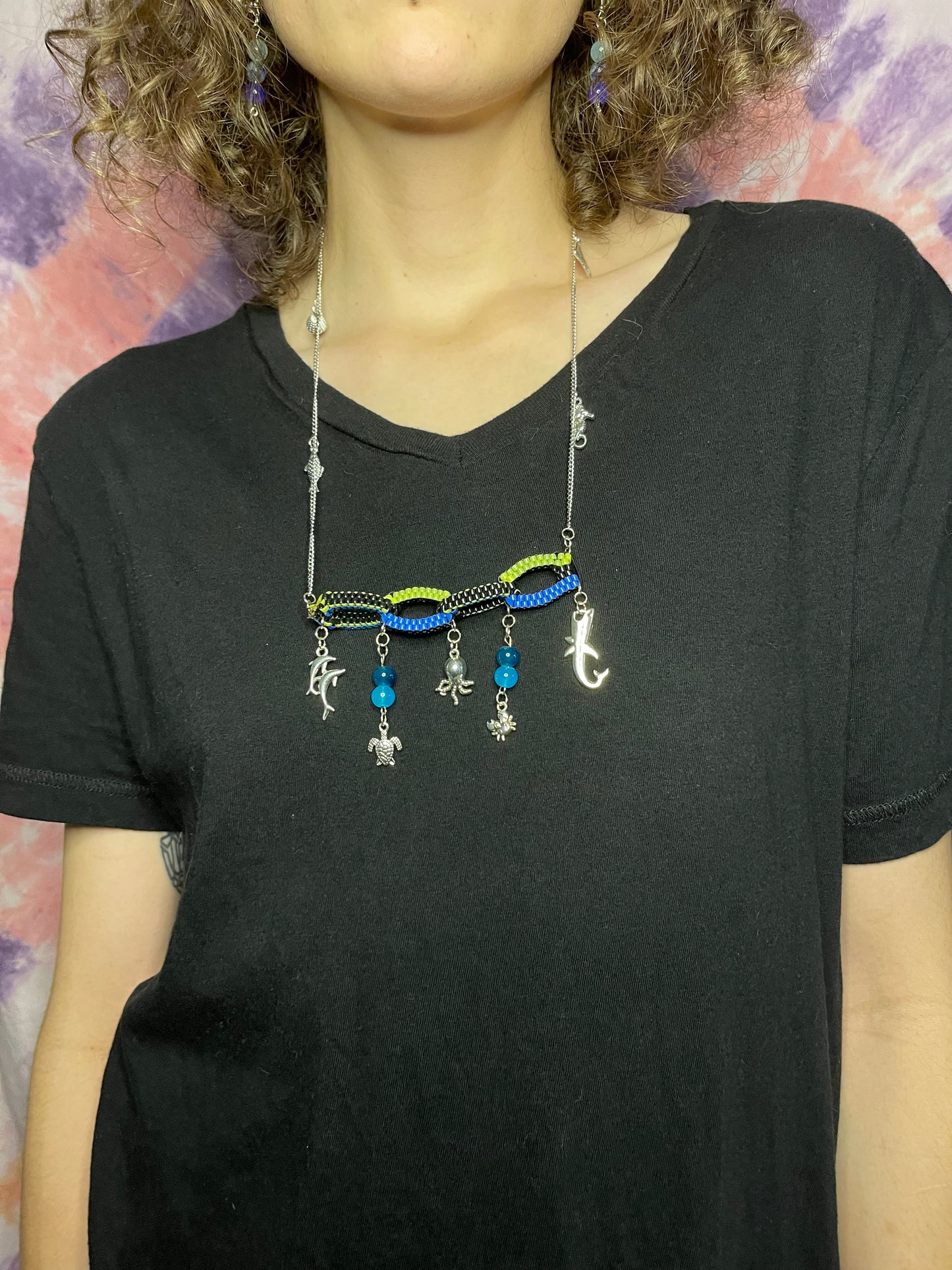 OCEAN COLLECTION: Sea Critter DNA Boondoggle Necklace