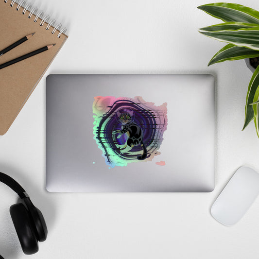 TENHUT COLLECTIVE MERCH: BÆSS KITTY LUCID DREAMS Holographic Laptop stickers